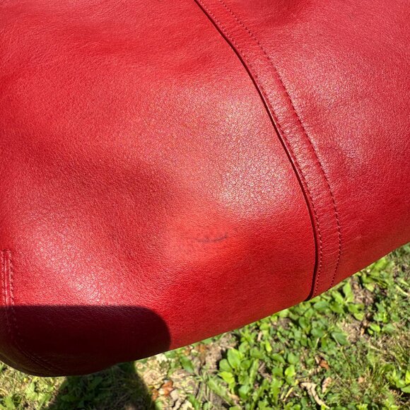 Vintage Coach Red Ergo Hobo 9219 - Picture 7 of 14